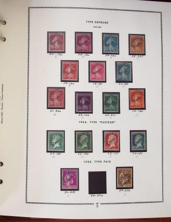1862-1987, Solide collection de timbres neufs de France
