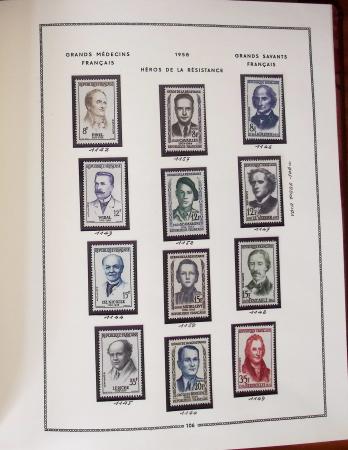 1862-1987, Solide collection de timbres neufs de France