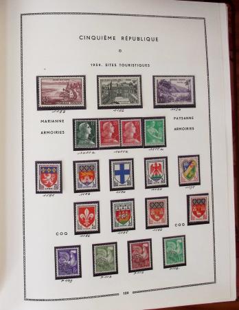 1862-1987, Solide collection de timbres neufs de France