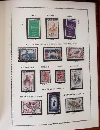 1862-1987, Solide collection de timbres neufs de France
