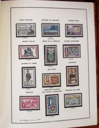1862-1987, Solide collection de timbres neufs de France