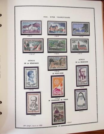 1862-1987, Solide collection de timbres neufs de France