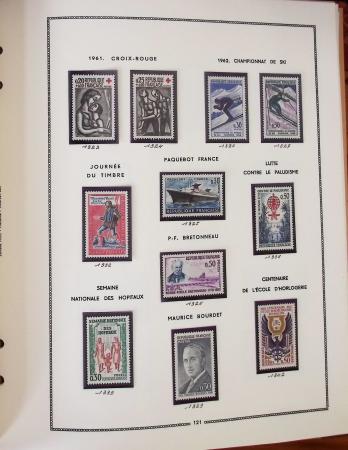 1862-1987, Solide collection de timbres neufs de France