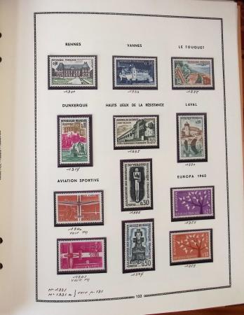 1862-1987, Solide collection de timbres neufs de France