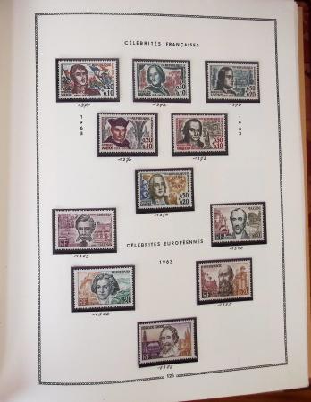 1862-1987, Solide collection de timbres neufs de France