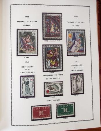 1862-1987, Solide collection de timbres neufs de France