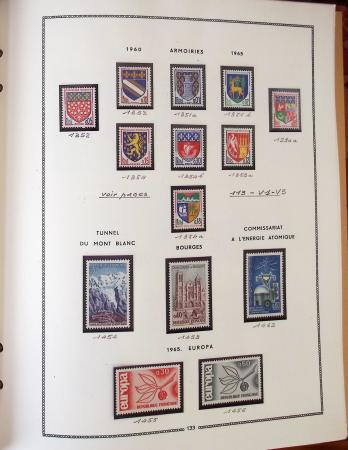 1862-1987, Solide collection de timbres neufs de France