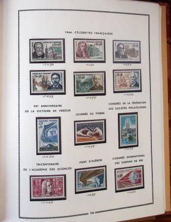 1862-1987, Solide collection de timbres neufs de France