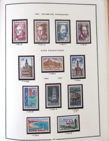 1862-1987, Solide collection de timbres neufs de France