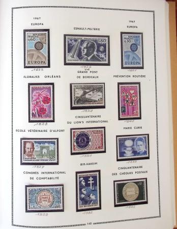 1862-1987, Solide collection de timbres neufs de France