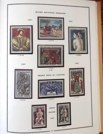 1862-1987, Solide collection de timbres neufs de France