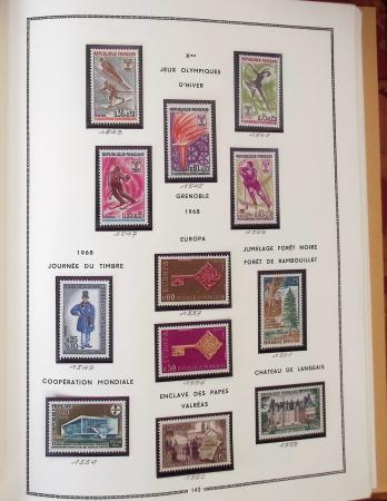 1862-1987, Solide collection de timbres neufs de France