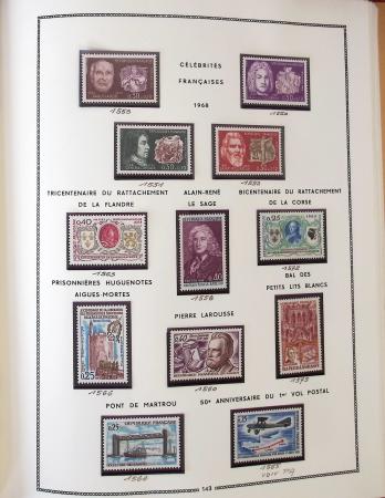 1862-1987, Solide collection de timbres neufs de France