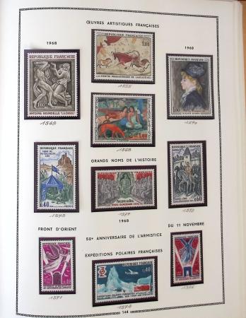 1862-1987, Solide collection de timbres neufs de France