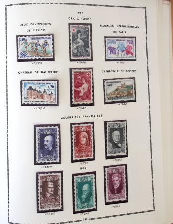 1862-1987, Solide collection de timbres neufs de France