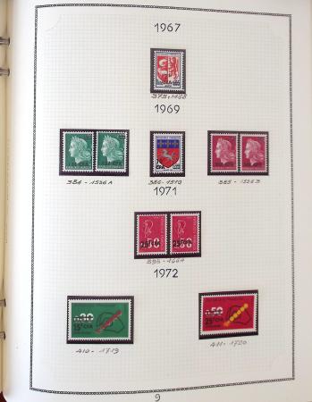 1862-1987, Solide collection de timbres neufs de France