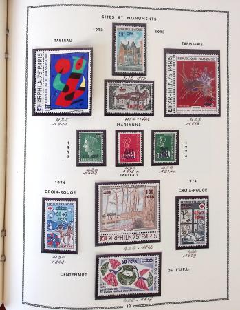 1862-1987, Solide collection de timbres neufs de France
