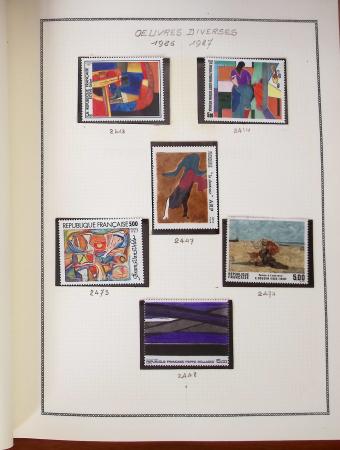 1862-1987, Solide collection de timbres neufs de France