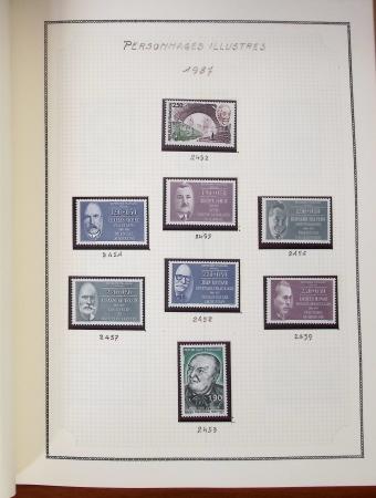 1862-1987, Solide collection de timbres neufs de France