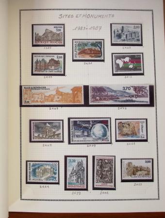 1862-1987, Solide collection de timbres neufs de France