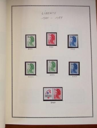 1862-1987, Solide collection de timbres neufs de France
