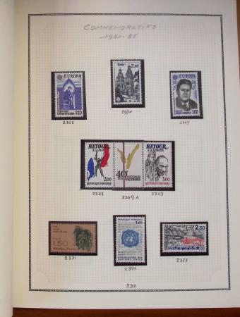1862-1987, Solide collection de timbres neufs de France