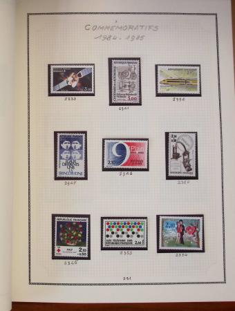 1862-1987, Solide collection de timbres neufs de France