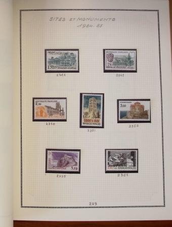 1862-1987, Solide collection de timbres neufs de France