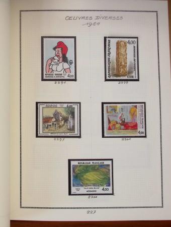 1862-1987, Solide collection de timbres neufs de France