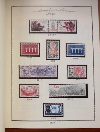 1862-1987, Solide collection de timbres neufs de France