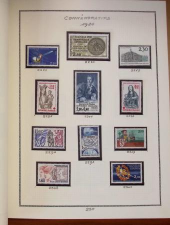 1862-1987, Solide collection de timbres neufs de France