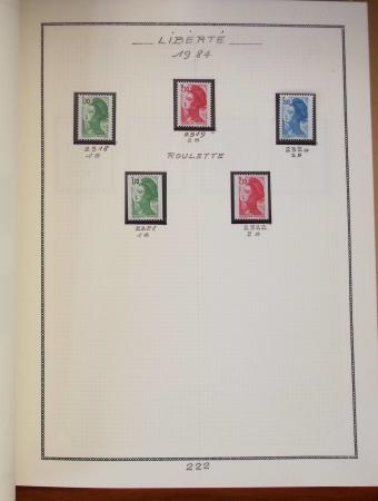 1862-1987, Solide collection de timbres neufs de France