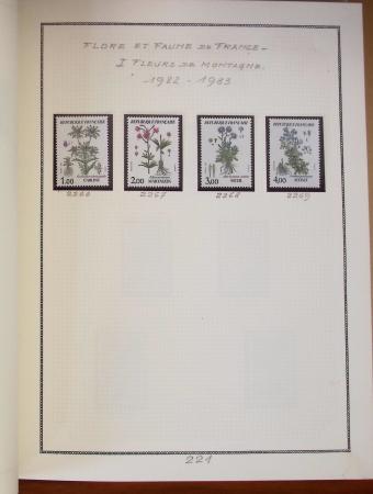 1862-1987, Solide collection de timbres neufs de France