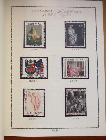 1862-1987, Solide collection de timbres neufs de France