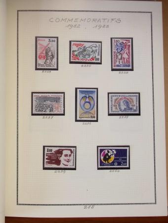 1862-1987, Solide collection de timbres neufs de France