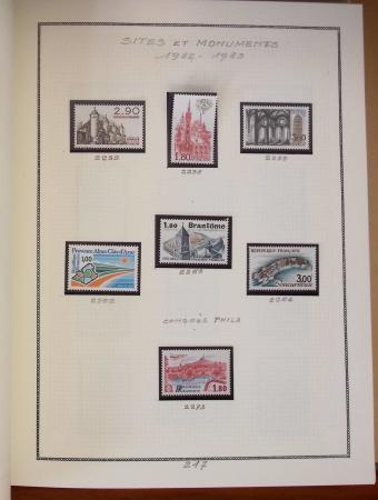 1862-1987, Solide collection de timbres neufs de France