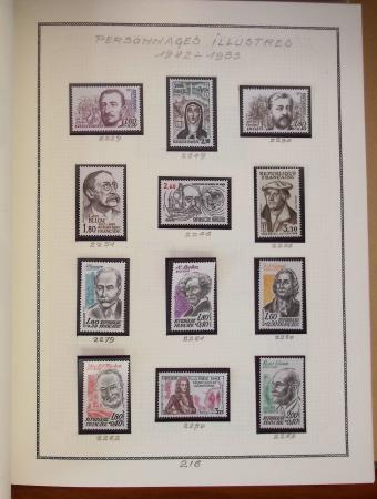 1862-1987, Solide collection de timbres neufs de France