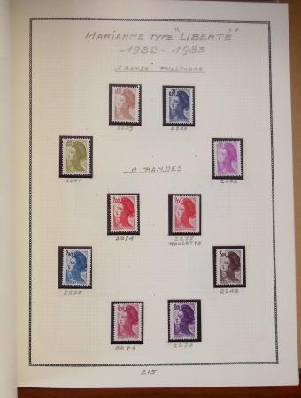 1862-1987, Solide collection de timbres neufs de France
