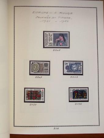 1862-1987, Solide collection de timbres neufs de France