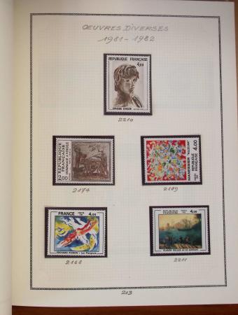 1862-1987, Solide collection de timbres neufs de France