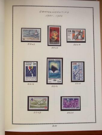 1862-1987, Solide collection de timbres neufs de France