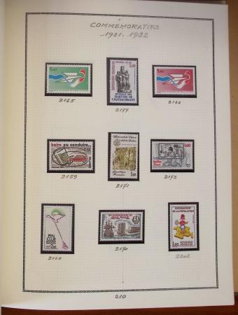 1862-1987, Solide collection de timbres neufs de France