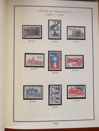 1862-1987, Solide collection de timbres neufs de France