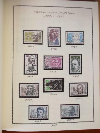 1862-1987, Solide collection de timbres neufs de France