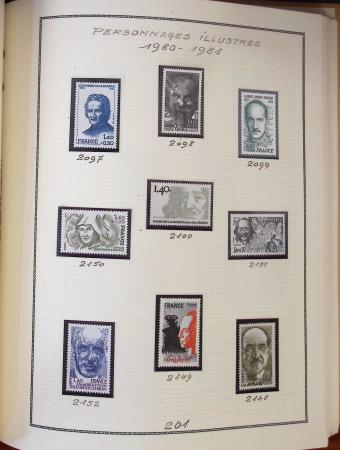 1862-1987, Solide collection de timbres neufs de France