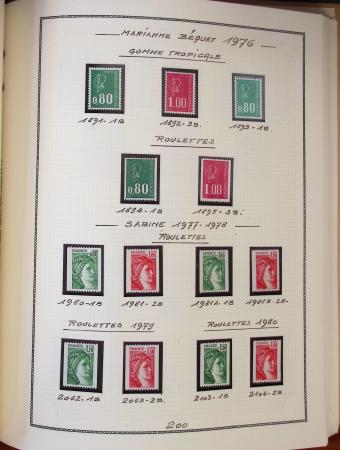1862-1987, Solide collection de timbres neufs de France