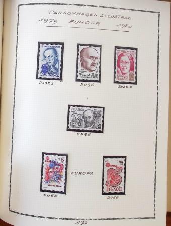 1862-1987, Solide collection de timbres neufs de France