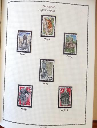 1862-1987, Solide collection de timbres neufs de France
