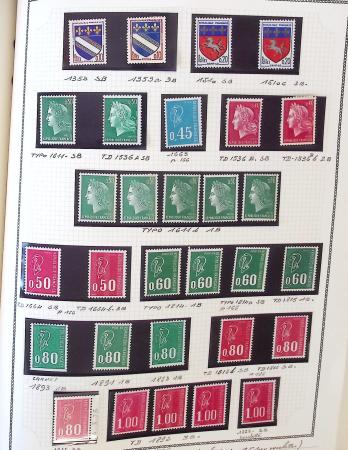 1862-1987, Solide collection de timbres neufs de France