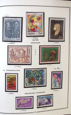 1862-1987, Solide collection de timbres neufs de France